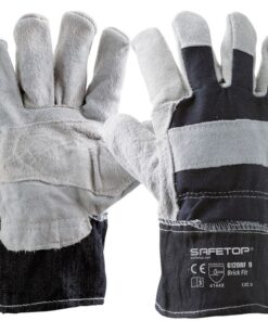 BRICK FIT, cotton canvas and split leather glove only size