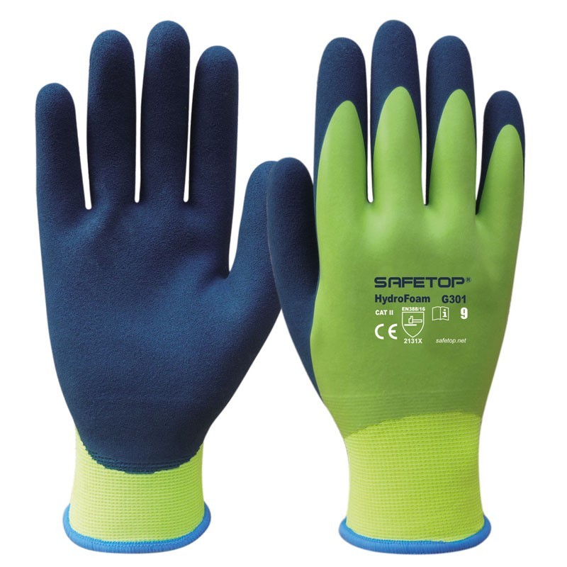 HYDROFOAM, seamless waterproof latex glove