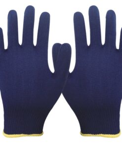 TRICOTEX, Uncoated blue polyester knit glove